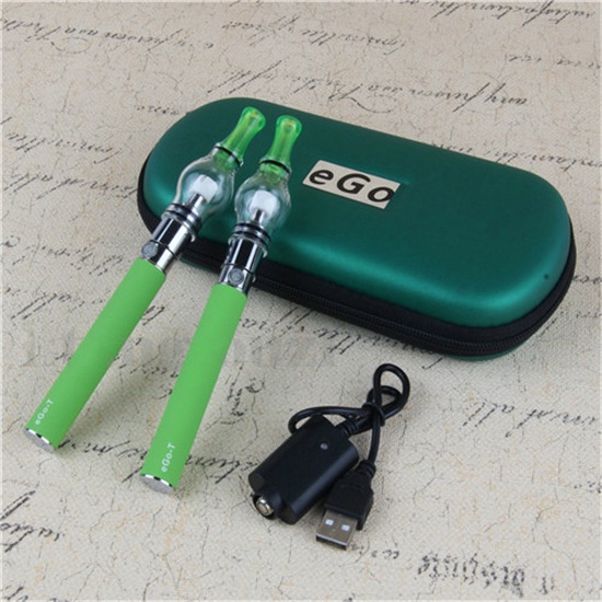 2PCS 1100mah Battery Glass Globe Wax Tank Starter Kit,Vaporizer E